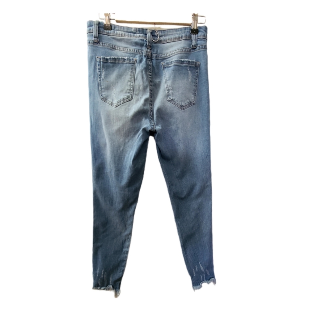 I&M KYLIE FRAYED SKINNY HIGH RISE JEANS - Picture 7 of 7